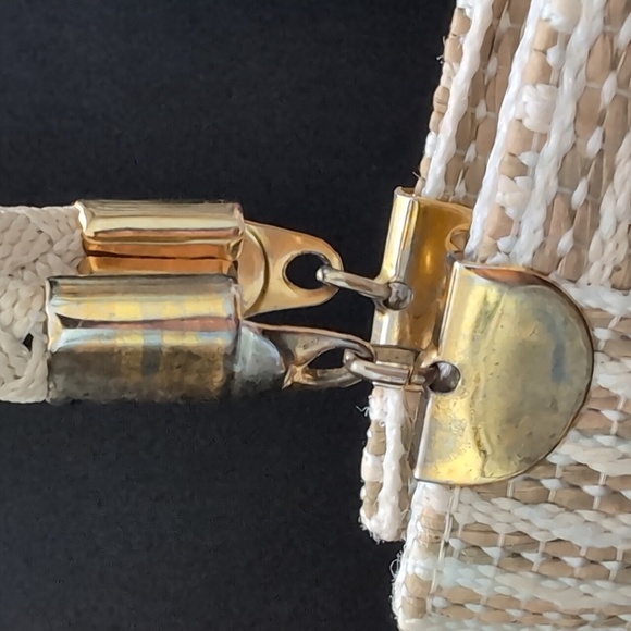 VGT, Fiona Italian Straw Woven Women's Handbag with Rope Handles. - Picture 8 of 16